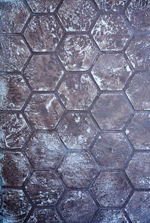 Surface decorating textured plaster design whicn differing in a relief of bee honeycombs of white...