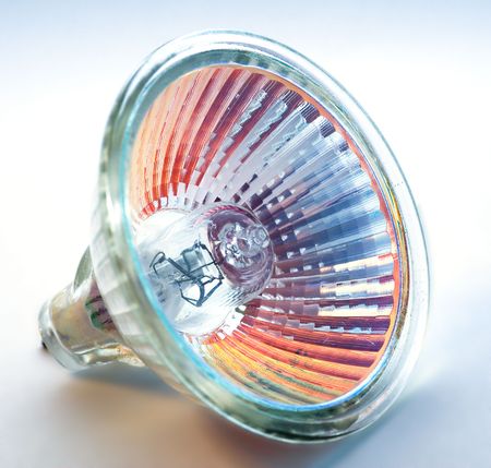 Blue-orange halogen light bulb (reflector)