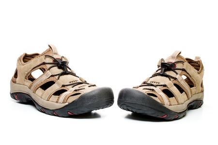 Man shoes, isolated, over whiteの写真素材