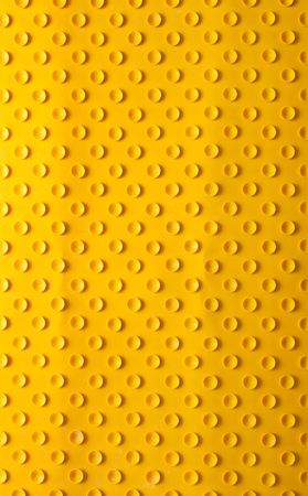 Yellow rubber rug with suckersの写真素材