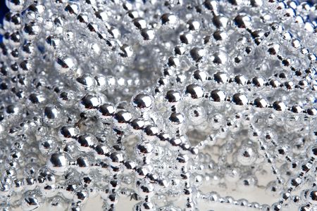 Silver volumetric decoration texture, consists of lots of tiny shiny silver balls
