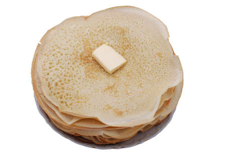 pile fresh pancake with maskの写真素材