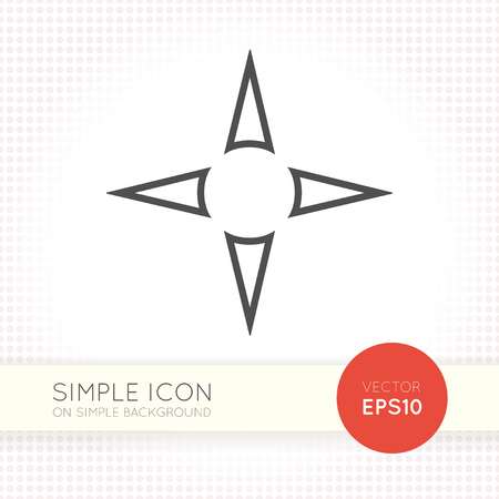 Flat nawigation arrows icon. Universal arrow eps. Navigation panel AI illustration element for user interface of website or application. Eps with simple black arrow object isolated on white background.のイラスト素材