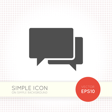 Speech bubble icon isolated on white background. Graphic speech bubble icon ai objects. EPS Drawing of user interface button for website.のイラスト素材