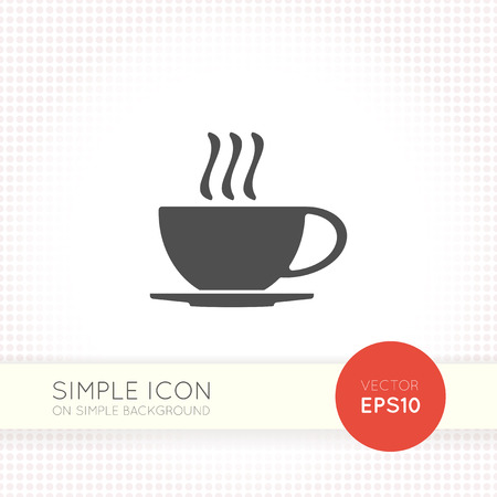 Coffee cup icon. Coffee cup icon eps. Coffee cup icon . Coffee cup icon image. Minimalistic coffee cup icon. Coffee cup logo. Tea cup icon eps.のイラスト素材