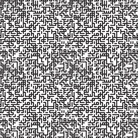 Abstract vector seamless pattern with maze texture.のイラスト素材