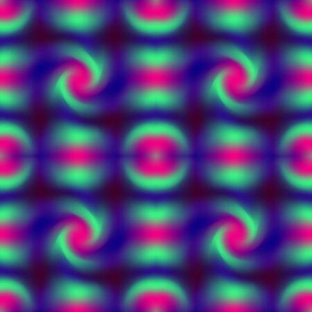 Colorful gradient mesh seamless pattern in contrast blue, magenta and cyan colors. Abstract blurred textureのイラスト素材