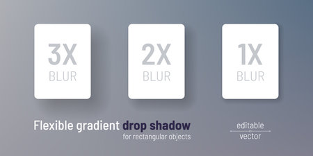 Drop shadow realistic mockup design or button press states.のイラスト素材