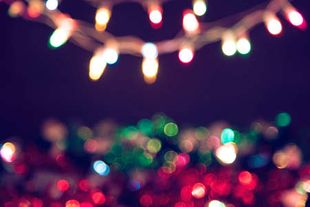 Decoration lights Christmas backgroundの写真素材