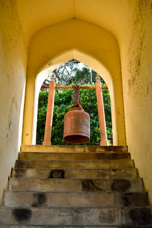 Old bell  in templeの写真素材