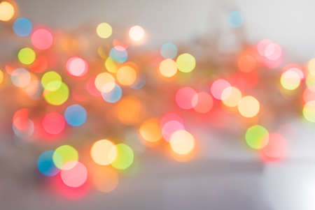 bright lights blurred abstract bokeh for backgroundの写真素材