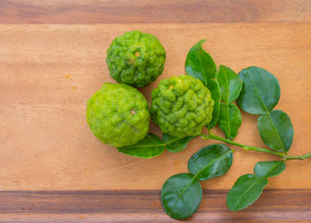 Bergamot green fruitの写真素材