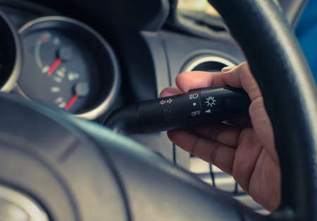 Hand Push button Turn Signal, buttonの写真素材