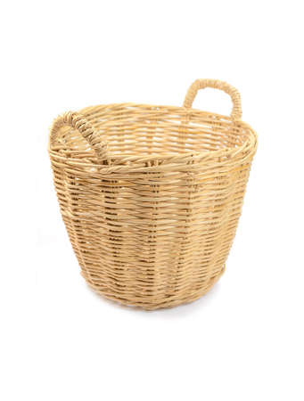 Basket isolated on white backgroundの写真素材