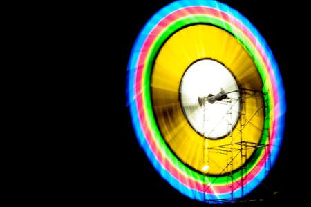 Abstract circle light turbineの写真素材