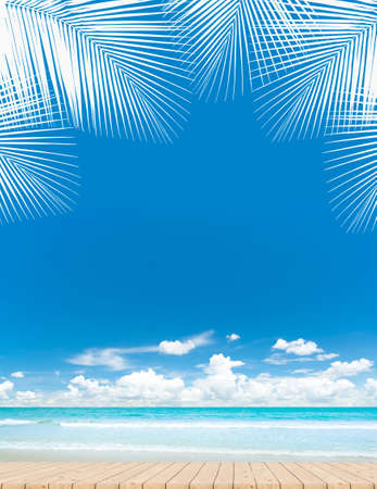 Blue Sky Summer Backgroundの写真素材