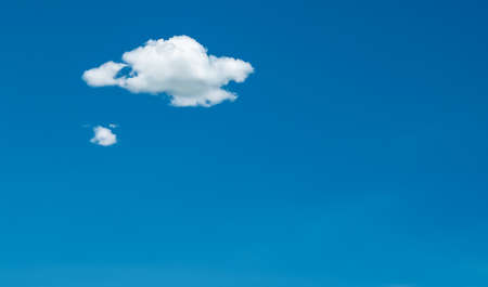 Small Cloud on Blue Skyの写真素材