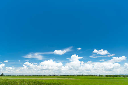 Beautiful Blue Sky and Cloudsの写真素材