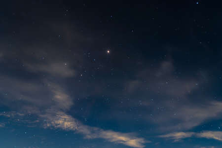 Dark Blue Sky at night, Beautiful night skyの写真素材