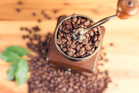 Top view of Coffee grinderの写真素材