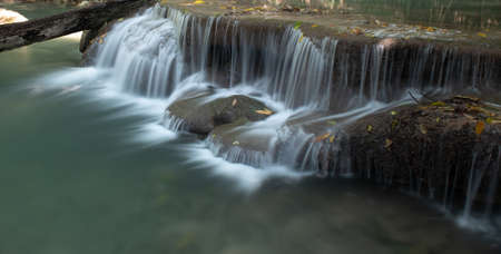 waterfall in forest Thailandの写真素材
