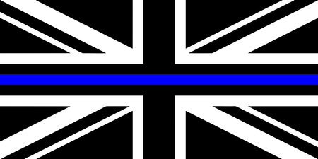 uk Thin Blue Line Flagの写真素材