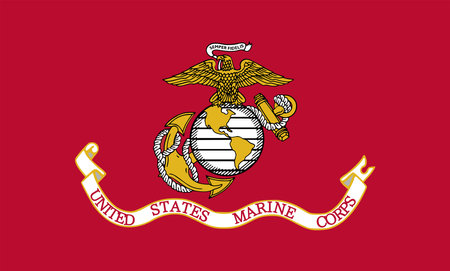 United States of America Marine corps flag symbolの写真素材