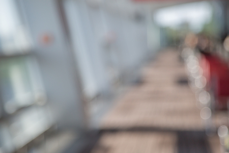 Blur airport background on terminal with bokehの写真素材