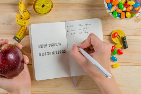 New year resolutions concept