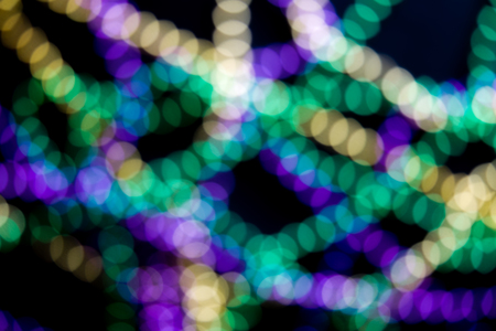 Mardi gras carnival background - bokeh on blackの写真素材