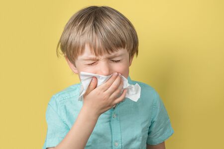 Coronavirus cocept - boy wearing face maskの写真素材