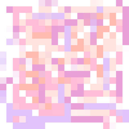 Multicolored pink, blue, purple, white rectangles and squares seamless background. Abstract geometric shapes pattern. Web design texture. Vector webpage backgroundのイラスト素材