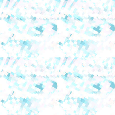 Abstract geometric shapes background. Light blue, pink and white repeating pattern.