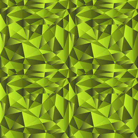 Green gradient low poly pattern. Polygonal background. Abstract geometric vector patternのイラスト素材