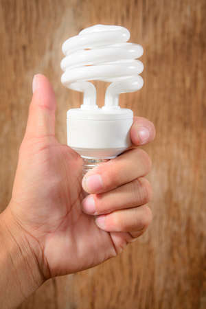 Light bulb in hand