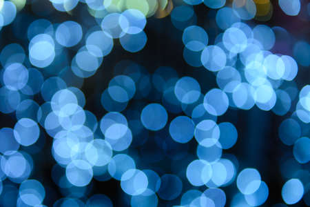 abstract blue bokeh backgroundの写真素材