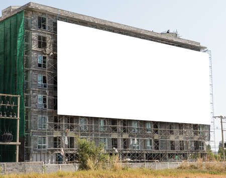 Blank billboard on the building. の写真素材