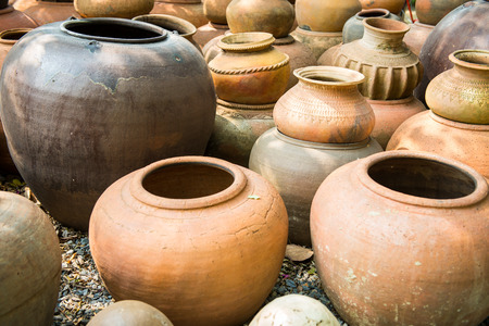 Pottery, traditional gardening.の写真素材
