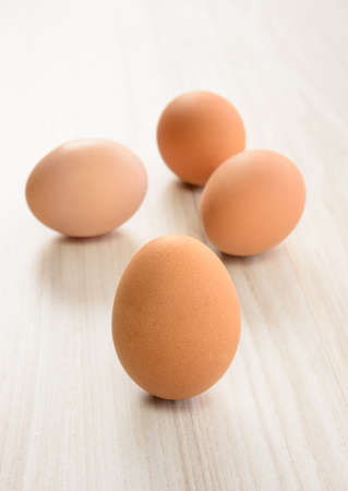 Chicken brown eggsの写真素材