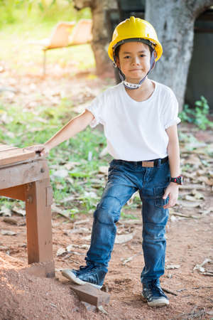 Little "engineer"の写真素材
