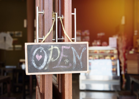 open signの写真素材