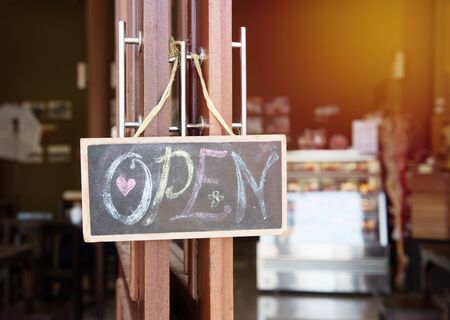 open signの写真素材