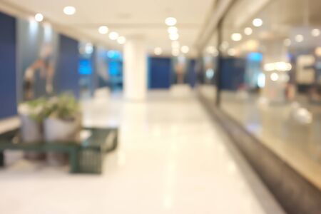 Close up abstract blurred in department store
