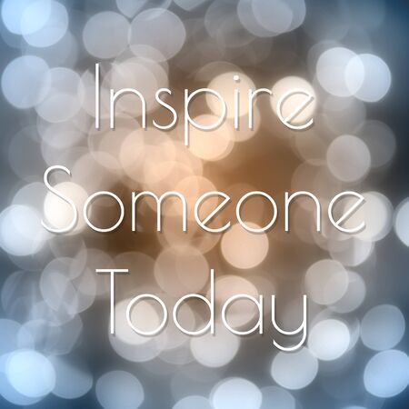 Inspirational quotes on bokeh light backgroundの写真素材