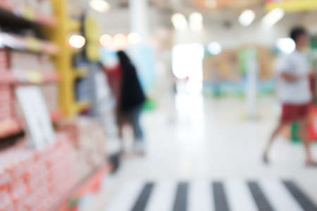 Blurred shopping mall backgroundの写真素材