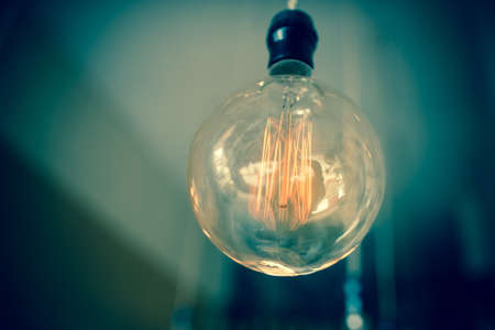 Beautiful retro luxury  light bulb decor glowingの写真素材