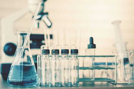 Scientific equipment for science background. in vintage tone style.の写真素材
