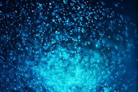 blue bokeh background