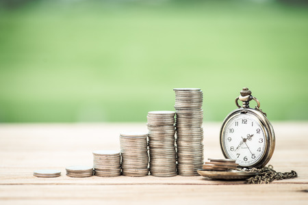 Saving money for real estate with buying a new home and loan for prepare in the future concept.の写真素材