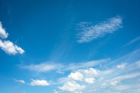 Blue sky background with clouds.high resolution.nature backgroundの写真素材